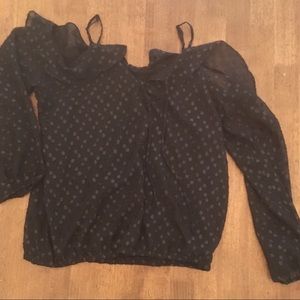 NY&Co Sheer Glitter blouse